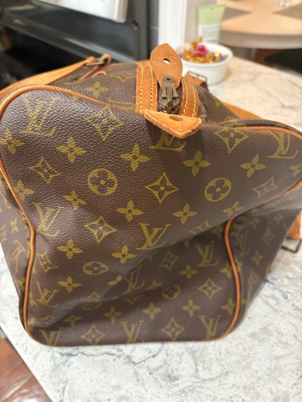 Louis Vuitton project Brown Monogram Canvas Travel KeepAll bag. - Picture 2 of 7